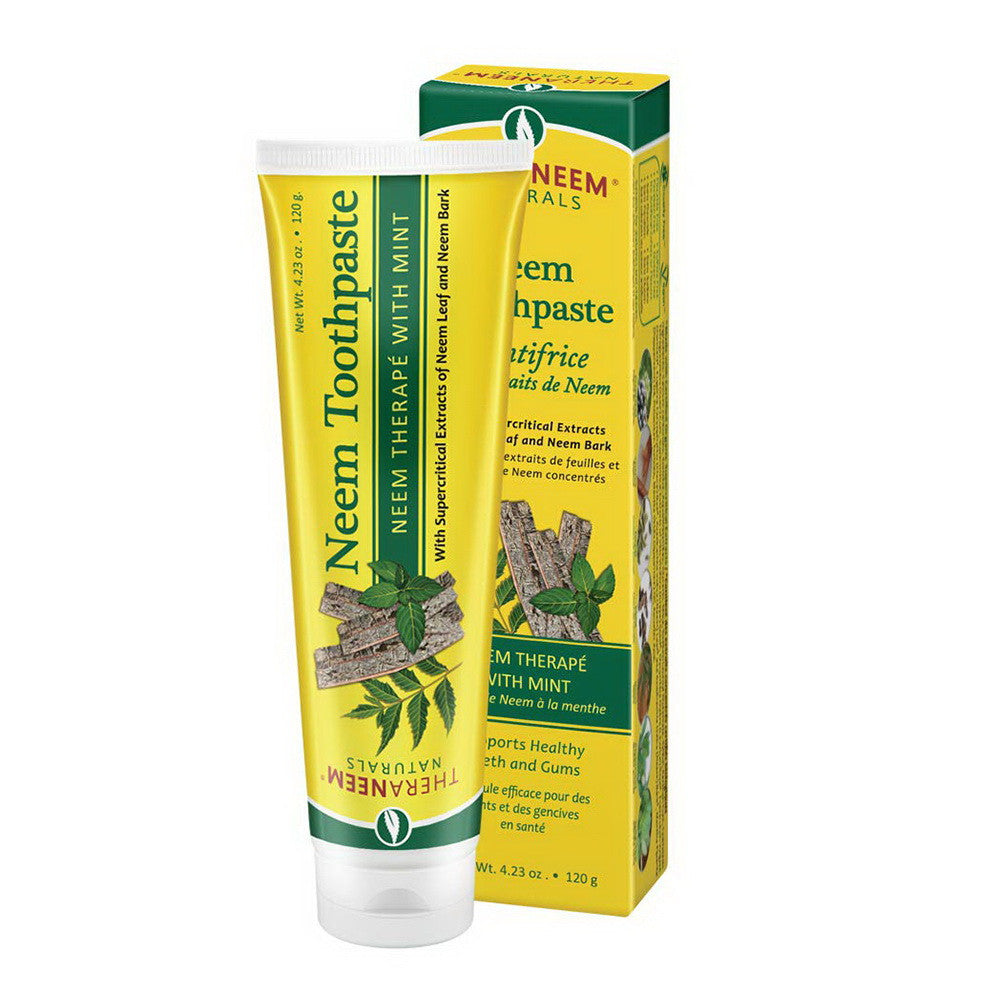 TheraNeem Naturals Neem Toothpaste, Mint Flavor, 4.23 Oz